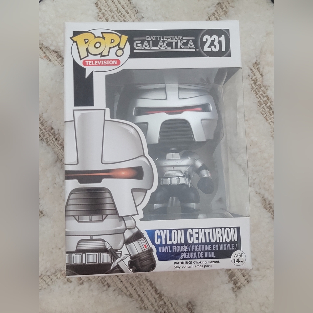 Funko Pop! Battlestar Galactica Cylon Centurion Silver and Black Figure